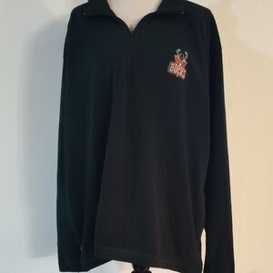 Antigua Green half  Zip Up Sweater with Collar and Embroidery NBA  bucks size xl
